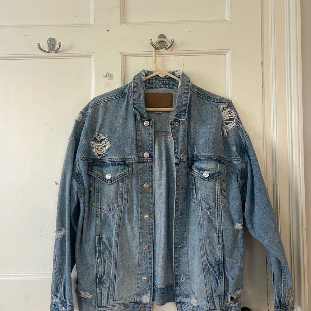 American Eagle Outfitters Light Blue Denim Jacket